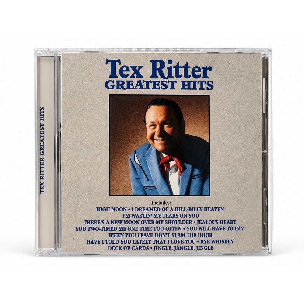 NEW SEALED Tex Ritter Greatest Hits CD 1990 Curb High Noon Deck of Cards